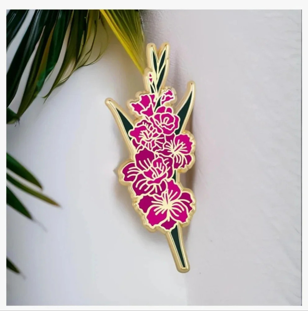 Birth Month Flower Enamel Pin - Elegant Brooch for Women's Accessories - Unique
